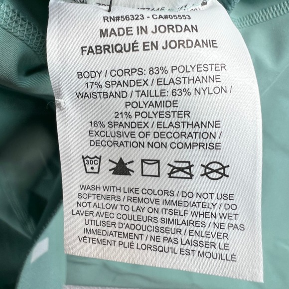 Nike Pro Dri-FIT Compression Shorts Women M Green White Athleisure CZ9857 NEW - Picture 9 of 11